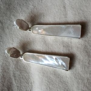 Silver Mother of Pearl Earrings